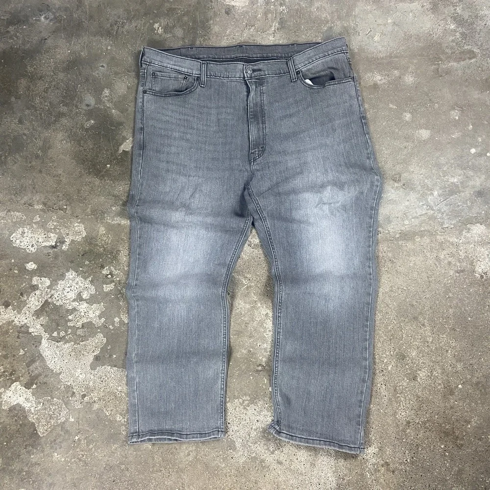 Levi's 541 Jeans Size 42x30 Gray Denim Medium Wash‎ Athletic Fit Tapered Leg